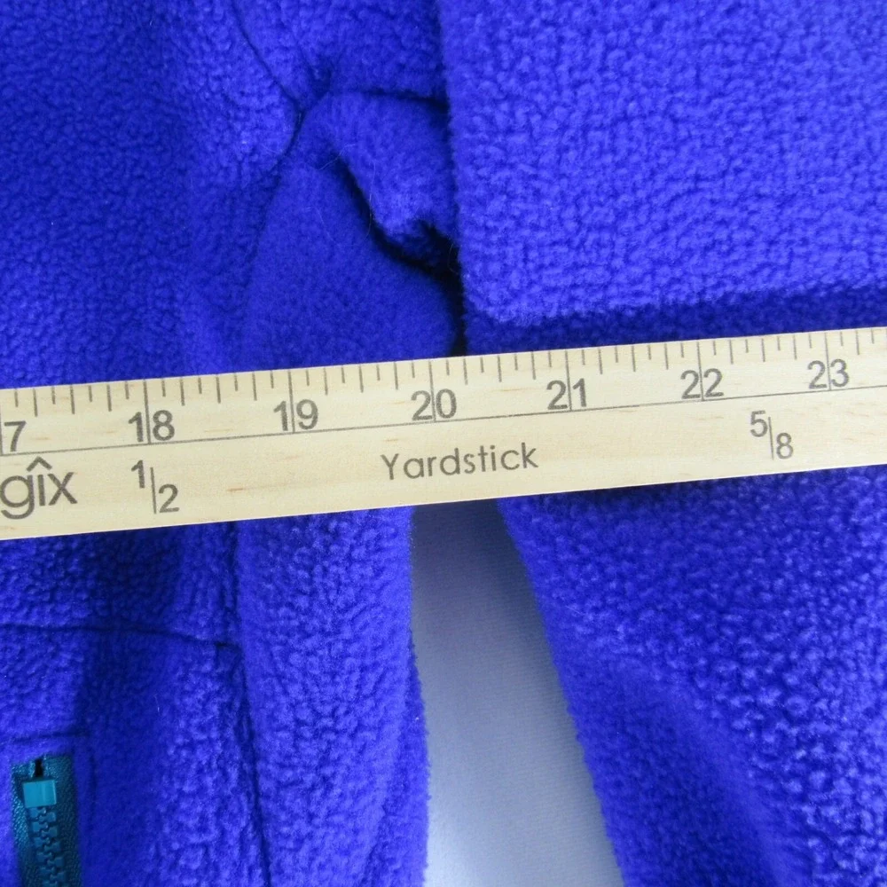 VINTAGE Columbia Jacket Womens Large‎ Purple Aztec Collar Fleece Made In USA